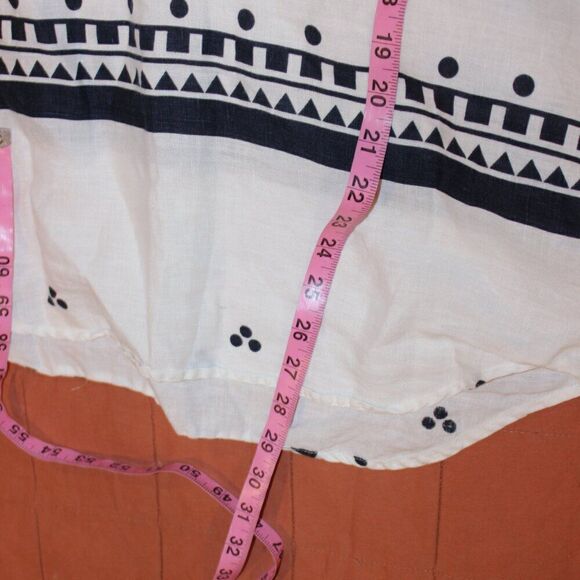 J. Crew printed linen Popover lBlouse Women's Size XS - Picture 11 of 11